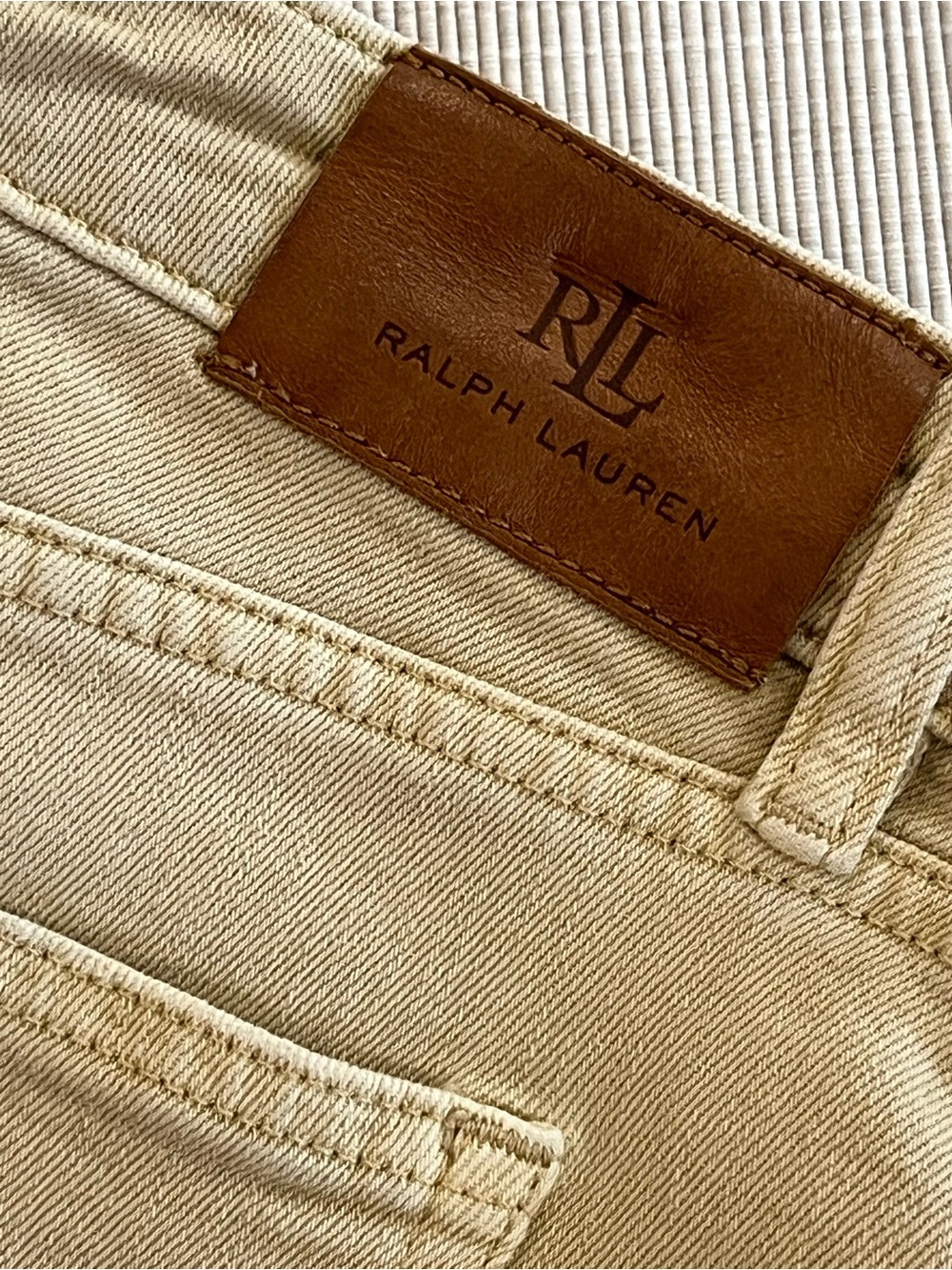Lauren by Ralph Lauren Tan Denim Jeans